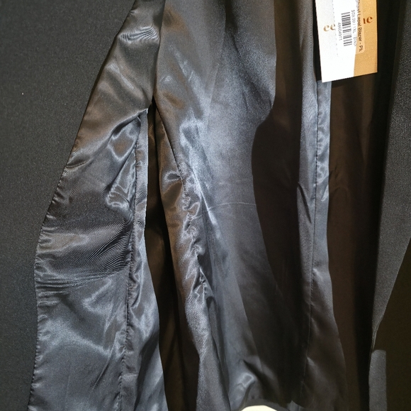Classic Black Blazer 3/4 Sleeve 1X NWT - Picture 6 of 6